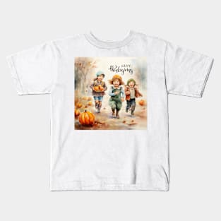 Happy Thanksgiving 1 Kids T-Shirt